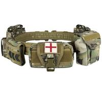 Cinturón Táctico MOLLE De Liberación Rápida Cinturón Táctico Riñonera Tactica Hombre con Bolsillo De Cartucho, Cinturón De Patrulla De Combate Airsoft para Hombres Y Mujeres B