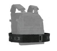 Cinturón Táctico Semirrígido MOLLE de Liberación Rápida Cinturón de 7.7 cm Cinturón Táctico Semirrígido para Chaleco, Airsoft, Caza Equipo de Cosplay CS(Black)