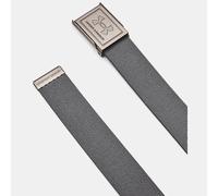 Under Armour Hombre Stretch Webbing Belt, Cintura Hombre senza buchi resistente per sport e attività all'aria aperta, Cintura elastica da golf con fibbia regolabileCastlerock/Black/Silver,OSFM