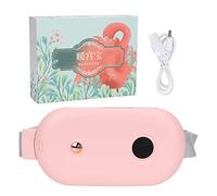 Cinturón Térmico Menstrual, Almohadilla Eléctrica para Calentar la Cintura, 3 Engranajes de Temperatura, Gran área de Calefacción, Cinturón Eléctrico para Mujeres Y Niñas(Rosa)