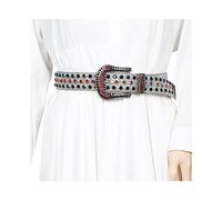 Cinturón vaquero para mujeres y hombres, cinturón de remache ancho steampunk con hebilla para adultos, para jeans, pantalones, accesorios femeninos, cinturones de diamantes de imitación, hebilla para