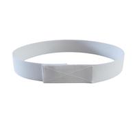Cinturón versátil para adolescentes con cierre de cinta, cinturón elástico para adultos, unisex, decoración invisible para mujeres, invisibles, hombres, elástico, blanco, 70 cm