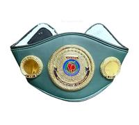 Cinturones de campeonato de boxeo para niños, WBC, WBA, IBF, WBO, IB, cinturón de cuero ajustable con placas de metal cromado pesado, trofeo de campeón para exhibición