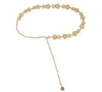 Cinturones de cintura con hebillas punk, cinturón de vestir, cinturón de escape, con ojales, personalidad y aspecto occidental, resistente a la corrosión, dorado, Talla única