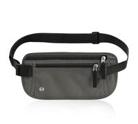 Cinturones de dinero ultrafinos para viajes ocultos, gris oscuro, 60cm-127cm
