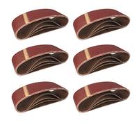 Cinturones de Lijado de Tela │ 10 piezas │ 75 x 457 mm │ grano 40 │ para para amoladoras de cinta │ Papel de Lija │ Juego de Correas de Lijado