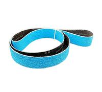 Cinturones de lijado, lijadora de dedo, 10 cinturones de lijado de 2100 x 50 mm, cinturones abrasivos de corindón de circonio azul de 83 "x 2" for pantalla de lijado de metal, grano 40#, 60#, 120# (ta