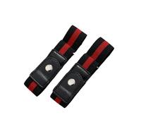 Cinturones de Mujer 2pcs/Set No Buckle Elastic Belt For Women Men Unisex Stretch Belt For Pants Jeans Casual Buckle Free Adjustable Invisible Belt(Black and Red)