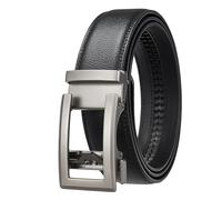 Cinturones de negocios for hombres, cinturón automático cuero for, correa cintura lujo, cinturones diseñador, formales masculinos Para Hombres(110,Brown)