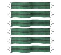 Cinturones de silla resistentes, 6 piezas con tela reforzada y ganchos de metal para sillas plegables, reclinables, tumbonas y sillas antigravedad (verde)