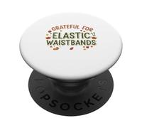 Cinturones elásticos Grateful for Funny Thanksgiving Food Love PopSockets PopGrip Adhesivo