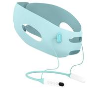 Cinturones faciales con correas ajustables, reductor de papada, dispositivo de elevación con modos duales y de cuidado del cuello para cara en V, azul cielo