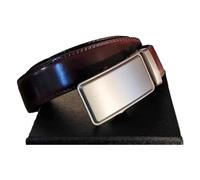 Cinturones hombre Ajustables Automáticos - Cuero de Vaca Varios Tamaños - Calidad - Nuevo Diseño Regalos originales para hombre - Elasticos Cinturón marrón negro 130 cm (110CM, MARRON OSCURO)