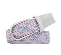 Cinturones Hombre Cinturón de cuero for mujer, informal, lona sin perforar, elástico, tejido, for estudiantes(100cm,Pink)