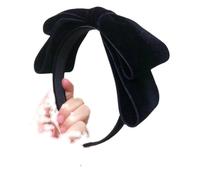 Cinturones para mujeres, Diadema de Terciopelo for Mujer Lazo Extragrande ala Ancha Negra Otoño Invierno
