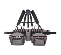 Cinturones Portaherramientas Para Hombre - Arnés Portaherramientas Con Tirantes Para Hombre - Chaleco Organizador Ajustable Para Trabajos De Electricista Carpintería Construcción Jardinería