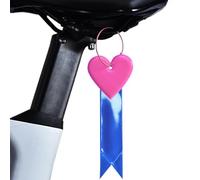 Cinturones reflectantes para bicicleta, colgantes reflectantes seguros | Colgante de corazón reflector de seguridad | Llavero reflectante portátil para niños, colgante reflector de seguridad multiusos