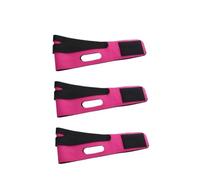 Cinturones tonificantes faciales Mascarilla facial reafirmante en forma de V, 1-5 unidades, for adelgazar y reafirmar el mentón las mejillas(Red-3Pcs)