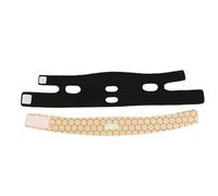 Cinturones tonificantes faciales Vendaje for la barbilla en forma de V, mascarilla estiramiento facial, banda for el, for dormir, belleza(Black-Polyester)