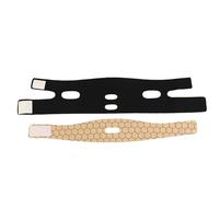 Cinturones tonificantes faciales Vendaje for la barbilla en forma de V, mascarilla estiramiento facial, banda for el, for dormir, belleza(Black-Chinlon)