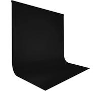 CINVSERW Cortina de Fondo Fotográfico Negra 3x4m, Fondo de Fotografía de Retrato Reutilizable, Fondo para Fotomatón, Fondo Negro, para Fotografía, Streaming en Vivo, Estudio de Video