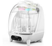 CINWWNI Esterilizador y secado de biberones, capacidad para 7 biberones, tetinas, accesorios, diseño de ahorro de espacio, filtro de aire