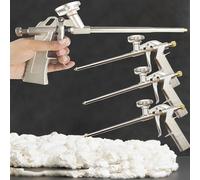 CINY Pistola de Espuma De Poliuretano, Pistola De Aplicación De Pulverización De Pu De Alta Resistencia De Metal, Aplicar Espuma Expansiva En Pequeños Huecos Para Sellar, Rellenar(4 piezas Dorado)