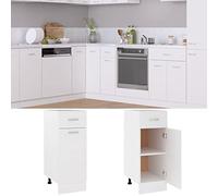 Cinyiqo Armario Inferior cajón Cocina Madera contrachapada 30x46x81,5cm, Mueble Cocina, Armario Despensero Cocina, Alacenas Y Vitrinas, Alacena De Cocina, Cocina Muebles, Armarios Baños - 801204