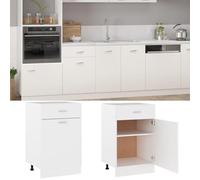Cinyiqo Armario Inferior cajón Cocina Madera contrachapada 50x46x81,5cm, Mueble Cocina, Armario Despensero Cocina, Alacenas Y Vitrinas, Alacena De Cocina, Cocina Muebles, Armarios Baños - 801220