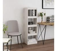 Cinyiqo Estantería/Divisor de Espacios Pino Macizo Blanco 40x30x135,5cm, Libreria Estanteria, Muebles Auxiliares, Estanterias Almacenaje, Mueble Almacenaje, Mueble Organizador - 808144