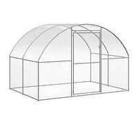 Cinyiqo Gallinero de Exterior de Acero galvanizado 3x2x2 m, Gallinero para Exterior, Ponederos para Gallinas, Jaulas para Conejos, Jaulas para Pajaros, Casa Conejo, Ponederos Gallinas 171463