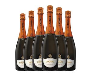 Cinzano Glera Seco Prosecco 75 spumoso blanco (Caja de 6 Botellas de 75 cl)