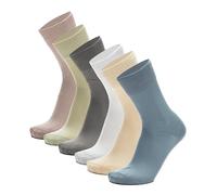 Ciocca Calcetines cortos hombre, algodón 100% HILO DE ESCOCIA premium - Pack 6 Pares - tres tallas - Resistentes [310/1_095_125_A]