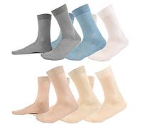 Ciocca- Calcetines cortos para hombre, algodón de alta calidad, 100% hilo de Escocia, 6 pares Assortimento Chiari 42-43