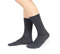 Ciocca Calcetines cortos para hombre, de algodón trenzado resistente - 6 pares - Dos tallas, Antracita - 6 Pares - 450/1W_089, 43-46