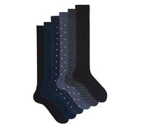 Ciocca Calcetines Hombre Largos Estampados Algodón Cálido Suaves y Cómodos - Pack 3/6 Pares Otoño Invierno [BOXCW6_POIS_11_1]