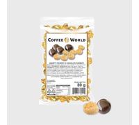 Ciocoworld 480 gr - Amaretti blandos recubiertos de chocolate negro, pequeños chocolates en una porción Coffee World (6 bolsitas de 80g)