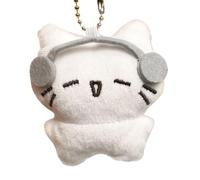 Ciondolo A Forma Di Gatto In Peluche | Simpatico Portachiavi Ornamentale A Forma Di Animale Per Decorazioni Di Borse | Giocattolo In Peluche Portatile, Ciondolo Per Zaino, Borsetta, Borsetta Da Giorno