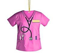 Ciondolo Retrovisore Per Auto- Portachiavi con Ciondolo In Acrilico | Ciondoloo Riflettente Retrovisore A Forma Di Uniforme Da Infermiera | Per Catarifrangenti Retrovisori Dal Design