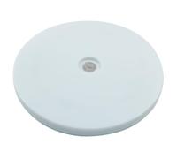 Cionyce Tocadiscos de acrílico Lazy Susan de 6 pulgadas, organizador de tocadiscos blanco, placa giratoria redonda para cocina, despensa, decoración de galletas, capacidad de carga de 30 libras