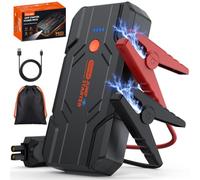 Cioripa Arrancador de Baterias de Coche 9.0L Gas o 8.5L Diesel | . Jump Starter , Power Bank Portátil con Carga Rápida QC3.0, Linterna LED y Pinzas Inteligentes