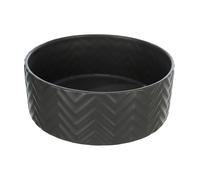 Ciotola in ceramica 1.6l diametro 20cm colore nero opaco Trixie