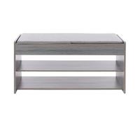 Ciounmb Zapatero gris de 80 cm para entrada, banco con acolchado y estante, zapatero como banco, mueble de pasillo con espacio de almacenamiento, capacidad de carga superior a 100 kg