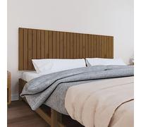 CIOURSTO Cabecero de Madera Maciza, Pared de Pino, Cama de Panel de Pared Accesorio, Cabecera, Muebles para el Hogar Montados en Madera para Dormitorio (185x60cm)