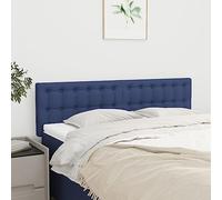 CIOURSTO Cabecero Tapizado de 2 Piezas de Tela con Altura Ajustable, Respaldo de Cama con Botones Cabeceros de Pared para Dormitorio Decoración del Hogar (144 cm bajo)