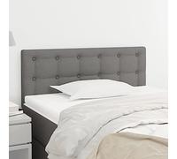 CIOURSTO Cabecero Tapizado de 2 Piezas de Tela con Altura Ajustable, Respaldo de Cama con Botones Cabeceros de Pared para Dormitorio Decoración del Hogar (90 cm bajo)