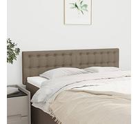 CIOURSTO Cabecero Tapizado de 2 Piezas de Tela con Altura Ajustable, Respaldo de Cama con Botones Cabeceros de Pared para Dormitorio Decoración del Hogar (144 cm bajo)