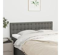 CIOURSTO Cabecero Tapizado de 2 Piezas de Tela con Altura Ajustable, Respaldo de Cama con Botones Cabeceros de Pared para Dormitorio Decoración del Hogar (144 cm bajo)