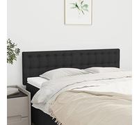 CIOURSTO Cabecero Tapizado de 2 Piezas de Tela con Altura Ajustable, Respaldo de Cama con Botones Cabeceros de Pared para Dormitorio Decoración del Hogar (144 cm bajo)
