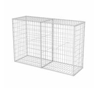 CIOURSTO Cesta de Piedra para Gaviones, Acero Galvanizado, Jaulas de Malla para Gaviones con Alta Capacidad de Carga para Construir Cercas de Jardín, Fácil Montaje (150x50x100cm)